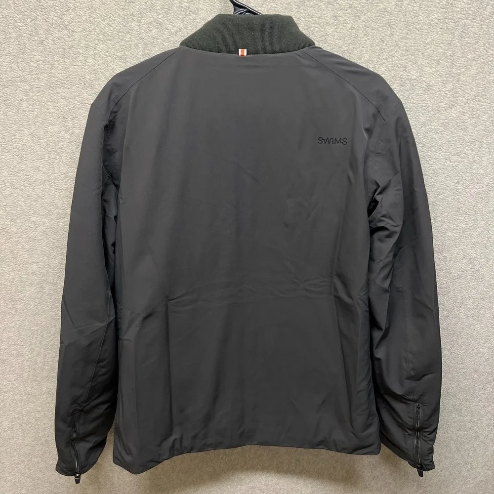 Swims Mens Monza Jacket Gray Inner Pockets Long Sleeve‎ Insulated Full Zip M